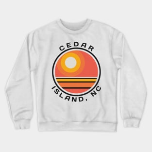 Cedar Island, NC Summertime Vacationing Sunrise Crewneck Sweatshirt